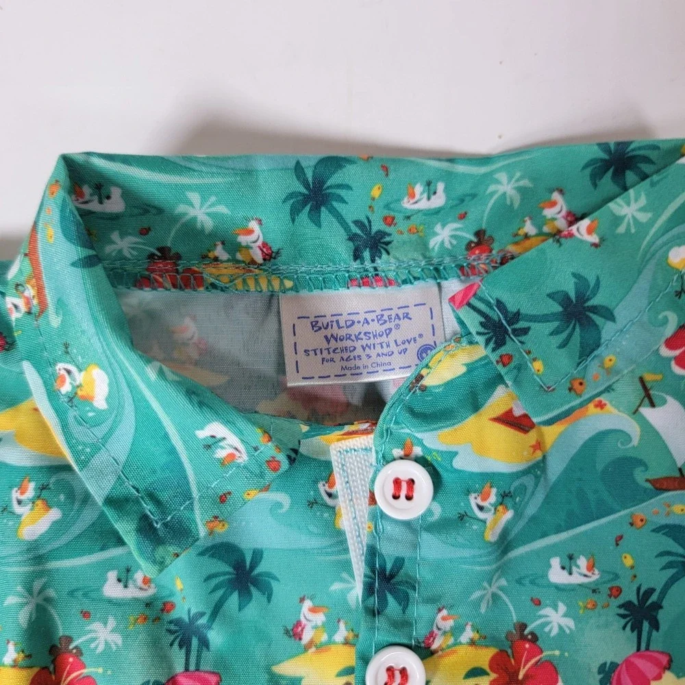 Build A Bear Disney Frozen Olaf's Hawaiian Shirt Hat Outfit‎